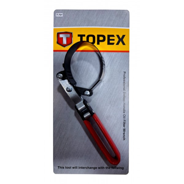 آچار فیلتر تسمه ای سایز 60-75 پرایدی برند تاپکس TOPEX مدل T-701