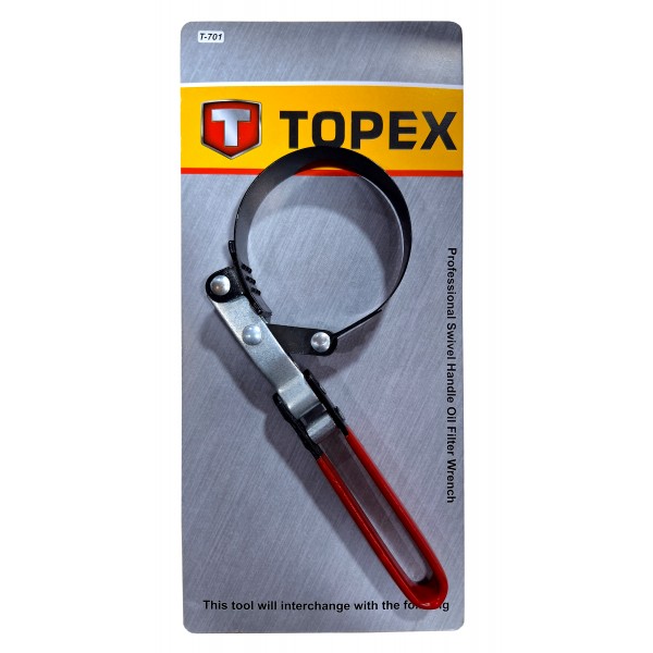 آچار فیلتر تسمه ای سایز 73-85 پژویی برند تاپکس TOPEX مدل T-701