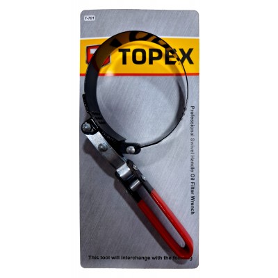 آچار فیلتر تسمه ای سایز 95-111 کامیونی برند تاپکس TOPEX مدل T-701