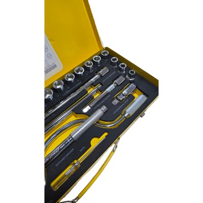 جعبه بکس 24 پارچه 6 پر درایو 1/2 اینچ سان تولز SunTools جعبه بکس 24 پارچه 6 پر درایو 1/2 اینچ سان تولز SunTools
